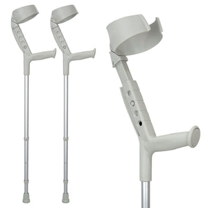 Progress-II Adult Walking Forearm Crutches with Closed Cuff and Adjustable Arm Support