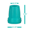 Image of Crutch Tips (1 Pair)  Green