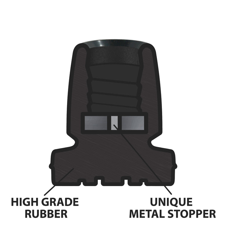 Crutch Tips (1 Pair)  Black