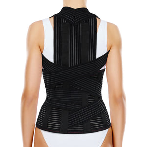 Full Back Support Brace with Removable Dorso-lumbar Pad / Posture Corrector Clavicle and Shoulder Support