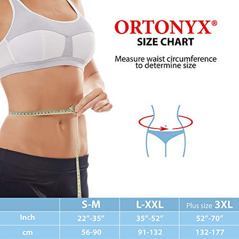 Image of ORTONYX Premium Umbilical Hernia Belt for Men and Women / 10.25" Abdominal Binder With Hernia Support Pad - Navel Ventral Epigastric Incisional and Belly Button Hernias - Beige OX5241-10
