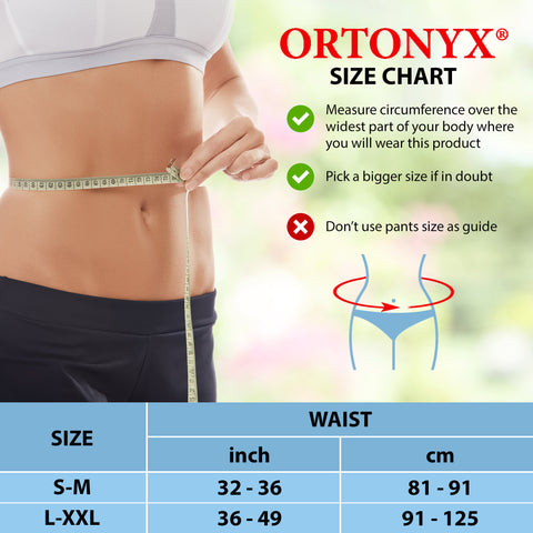 ORTONYX Abdominal Ostomy Belt for Post-Operative Care After Colostomy ileostomy Surgery, Adjustable Stomy Bag Hole