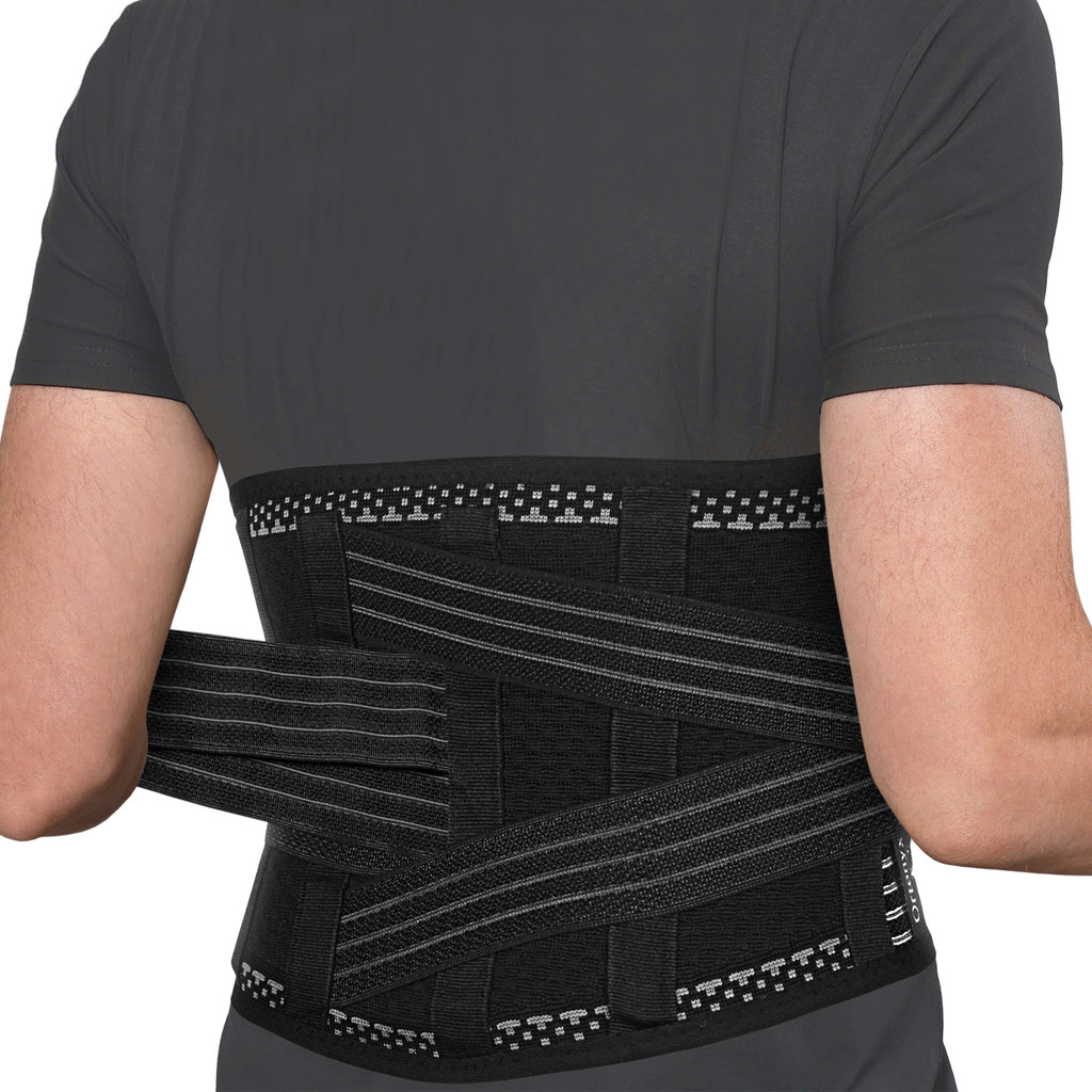 ORTONYX Back Brace for Lower Back Pain, Back Support Belt for Women & Men, Breathable Lower Back Brace with Lumbar Pad, Lower Back Pain Relief for Herniated Disc, Scoliosis, Sciatica