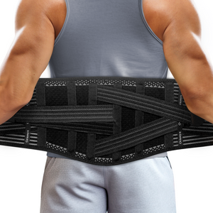 Back Brace for Lower Back Pain - Breathable Lumbar Support Belt with Lumbar Pad for Men and Women