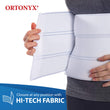 ORTONYX 9" Abdominal Binder for Men & Women, Postpartum Post-operative Post-surgery Compression Band, Umbilical Hernia Belt