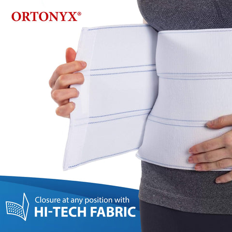 Image of ORTONYX 9" Abdominal Binder for Men & Women, Postpartum Post-operative Post-surgery Compression Band, Umbilical Hernia Belt