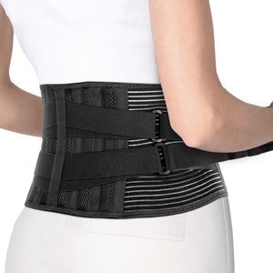 ORTONYX Lower Back Brace Lumbar Support Belt for Men and Women, Back pain Relief, Herniated Disc, Scoliosis, Sciatica
