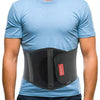 Image of Ergonomic Umbilical Navel Hernia Belt / Abdominal Support Brace - Black