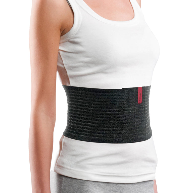 6.25 Inch Abdominal Binder for Men and Women - Black