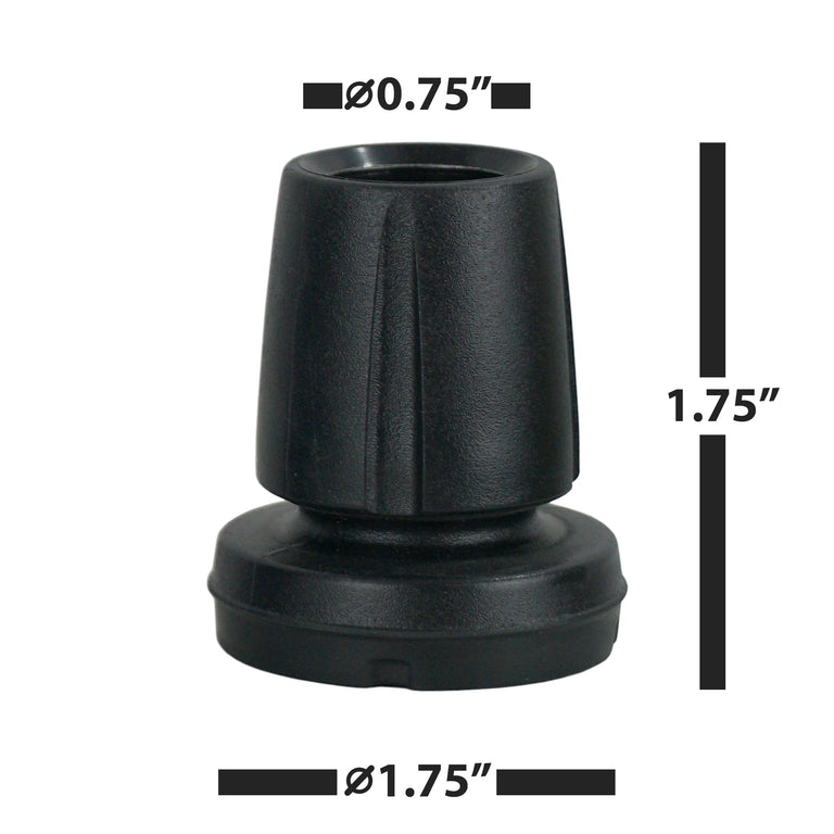 Crutch Tips (1 Pair)  Black