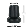 Image of Crutch Tips (1 Pair)  Black