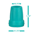 Crutch Tips (1 Pair)  Green