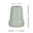Crutch Tips (1 Pair) – Light Gray