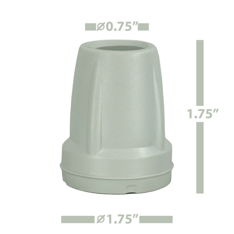 Crutch Tips (1 Pair) – Light Gray