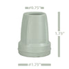 Image of Crutch Tips (1 Pair) – Light Gray