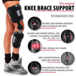 Hinged Adjustable Knee Brace Support Stabilizer Immobilizer