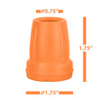 Crutch Tips (1 Pair) - Orange