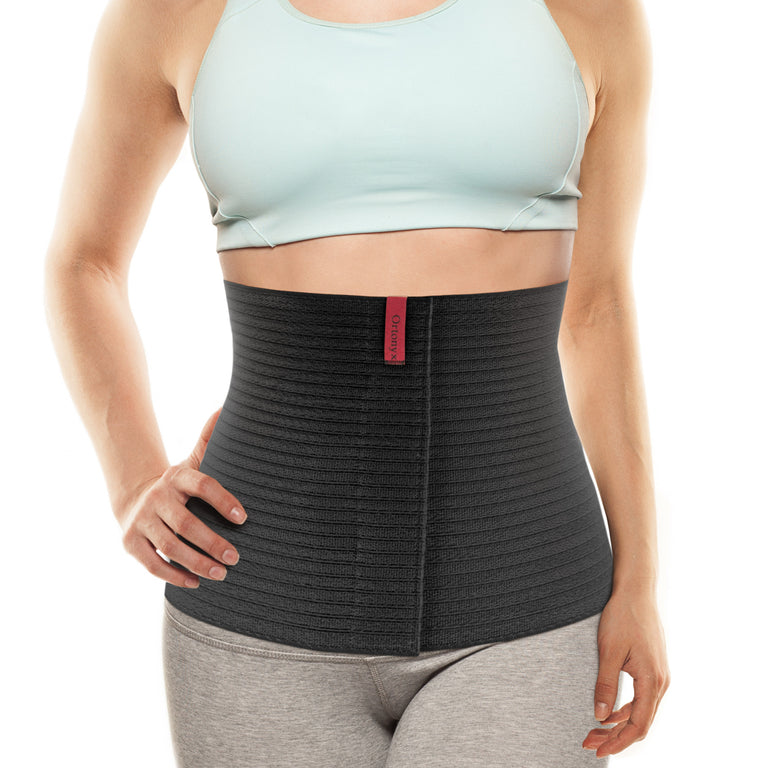 10.25 Inch Abdominal Binder for Men and Women - Black