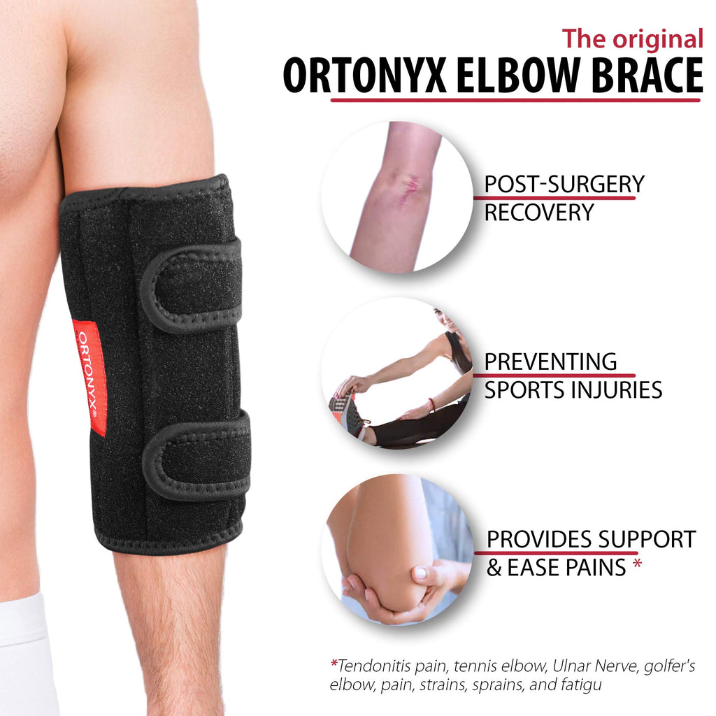Elbow Support Brace Immobilizer Splint for Man and Women Tennis and Gorfers Elbow, Tendonitis, Bursitis