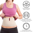 6.25 Inch Abdominal Binder for Men and Women - Beige