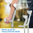 Progress-I Adult Walking Forearm Crutches with Adjustable Arm Support