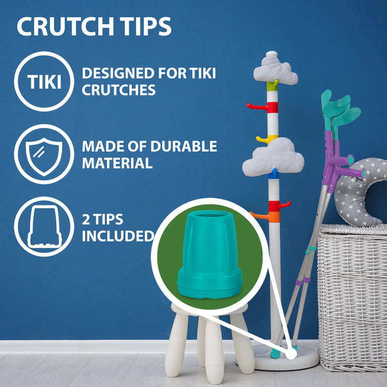 Crutch Tips (1 Pair)  Green