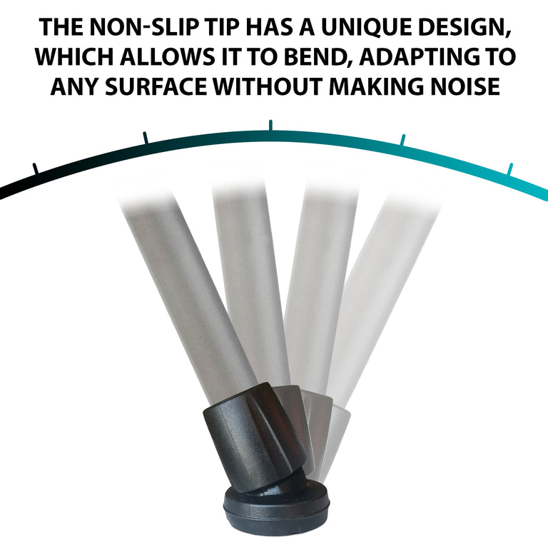 Crutch Tips (1 Pair)  Black