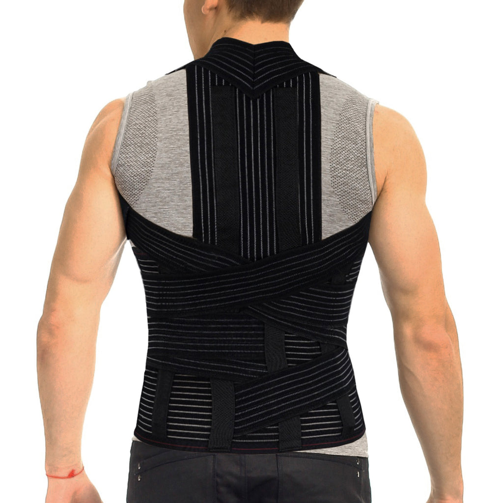 Full Back Support Brace with Removable Dorso-lumbar Pad / Posture Corrector Clavicle and Shoulder Support