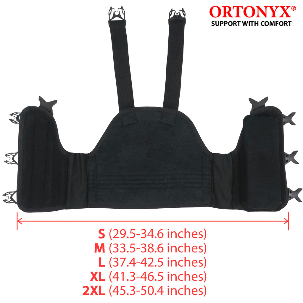 Spptty Sternum And Thorax Support Promoting Healing Adjustable Ribs Chest  Brace Breathable For Intercostal Muscle Strain 