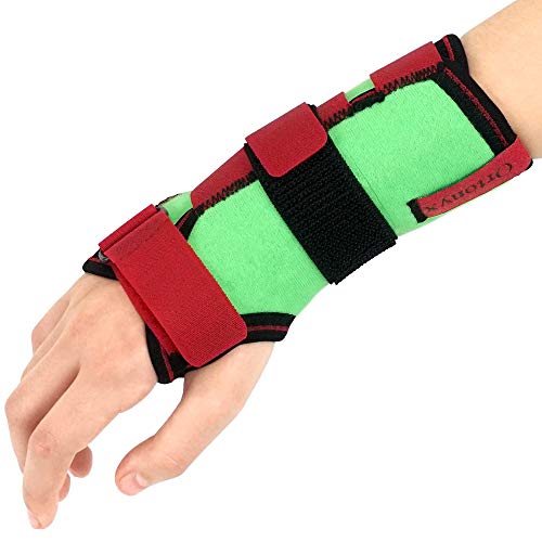 Kids Wrist Support Immobilider Brace with Splint / ACJB2302GRN