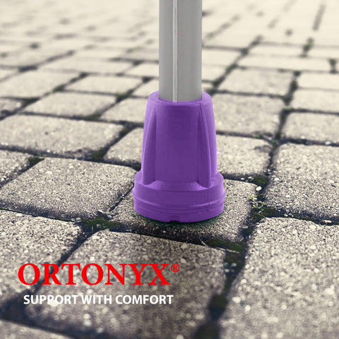 Image of ORTONYX Crutch Tips (1 Pair) - Purple