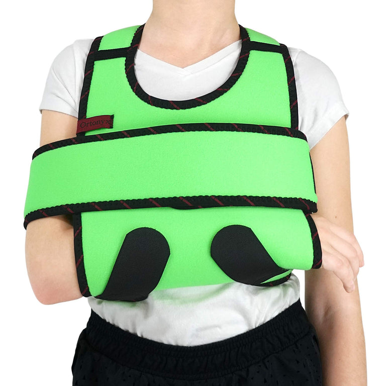 Kids Arm Sling Shoulder Immobilizer Brace - Fully Adjustable Rotator Cuff Arm Soulder and Elbow Support / ACJB2409